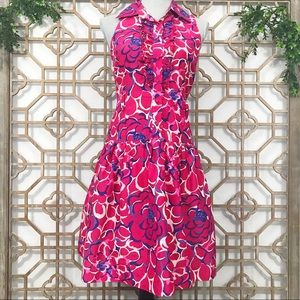 Lilly Pulitzer Pink & Purple Floral Silk Dress